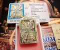 龍婆坤佛歷2537（距今25年）金塔固彩泥崇迪佛牌