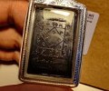 龍婆坤2517崇迪 師傅親手刻符 背面“瑪哈悟”經咒